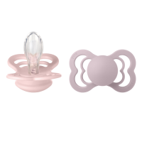 Πιπίλα Bibs 2 Τεμ Supreme Σιλικόνη 6-18M Blossom/Dusky Lilac