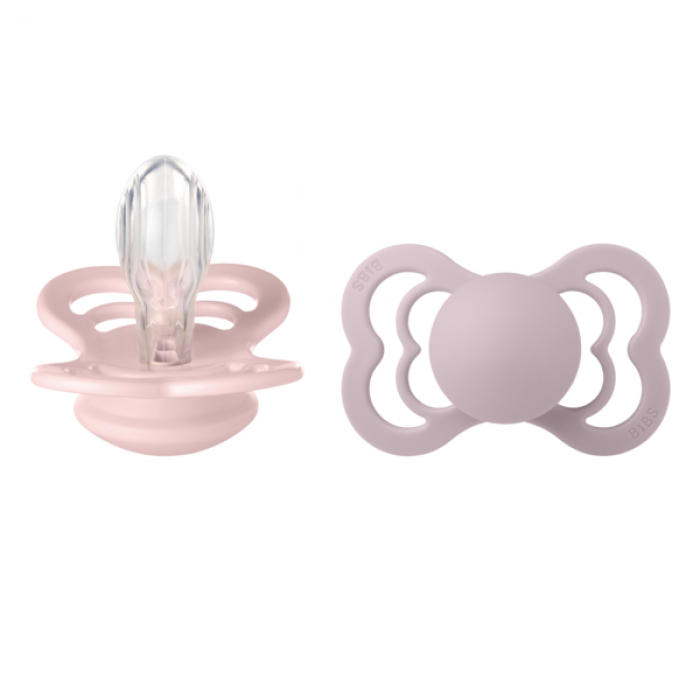 Πιπίλα Bibs 2 Τεμ Supreme Σιλικόνη 6-18M Blossom/Dusky Lilac