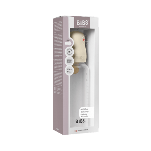Πλαστικό Μπιμπερό Bibs Στρογγυλή Θηλή Latex 270Ml Ivory