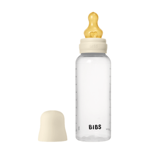 Πλαστικό Μπιμπερό Bibs Στρογγυλή Θηλή Latex 270Ml Ivory