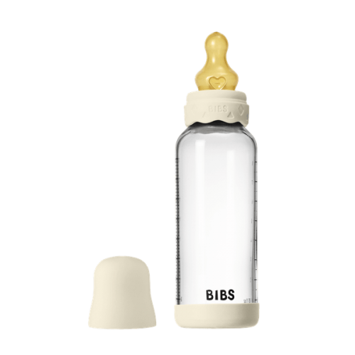 Γυάλινο Μπιμπερό Bibs Boheme Στρογγυλή Θηλή Latex 240Ml Ivory
