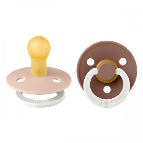 Πιπίλα Bibs Colour Latex 2Τεμ No1 Glow Blush/Woodchuck