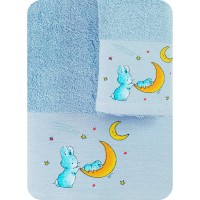 Towels Set 2PCS Bunny In 2 Colors