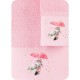 Towels Set 2PCS Umbrella Pink