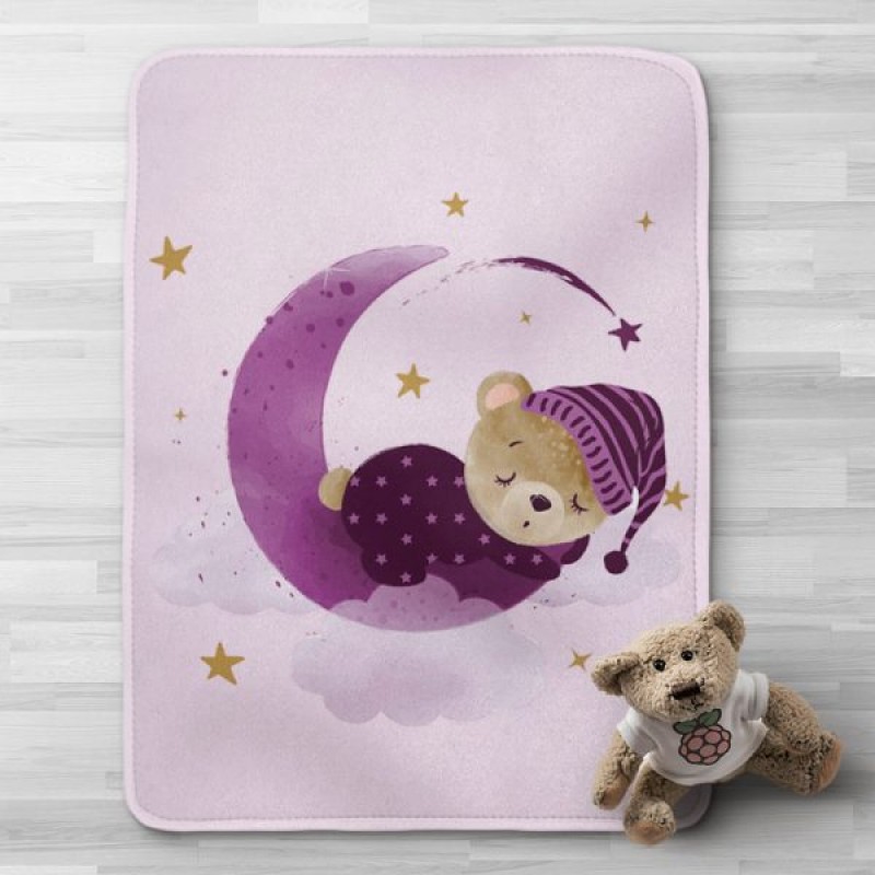 Κουβέρτα Κούνιας Sleeping Bear Σε 2 Χρωματισμούς