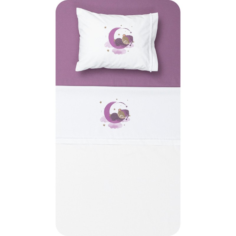 Sleeping Bear Crib Sheet Set in 2 Colors