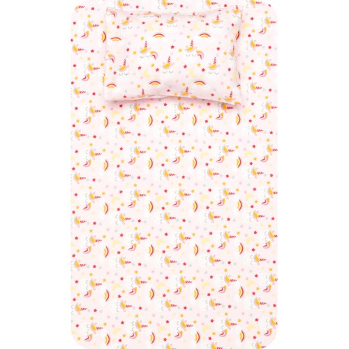 Unicorn Flannel Crib Sheet Set