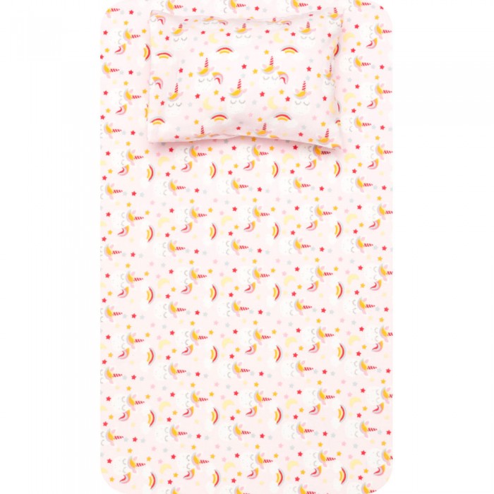 Unicorn Flannel Crib Sheet Set