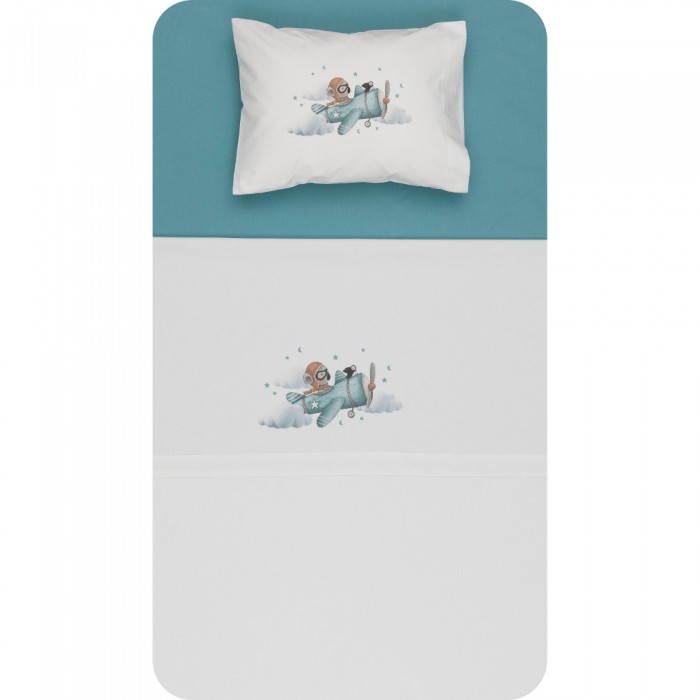 Crib Sheets Set Aviator