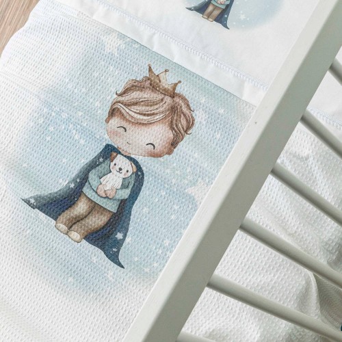 Κουβέρτα Πικέ Κούνιας Little King