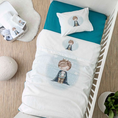 Κουβέρτα Πικέ Κούνιας Little King