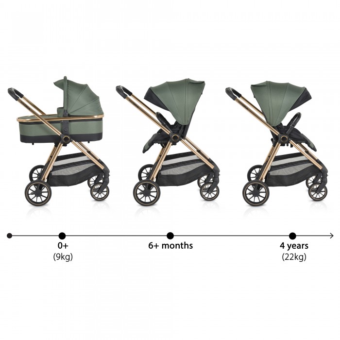 Baby Stroller Hydra 3 in 1 Green