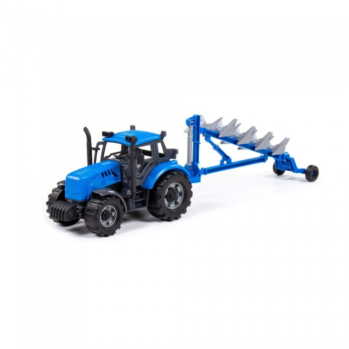 Παιχνίδι Friction Powered Plough Tractor Blue