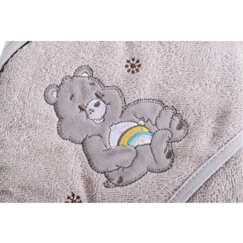 Hooded Towel Manny Grey