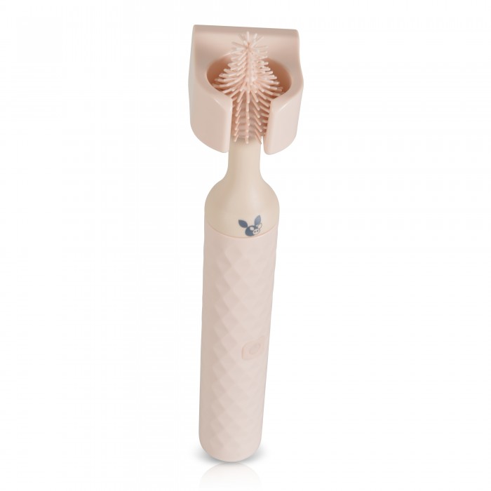 Electric Wireless Baby Bottle And Teat Brush Pink