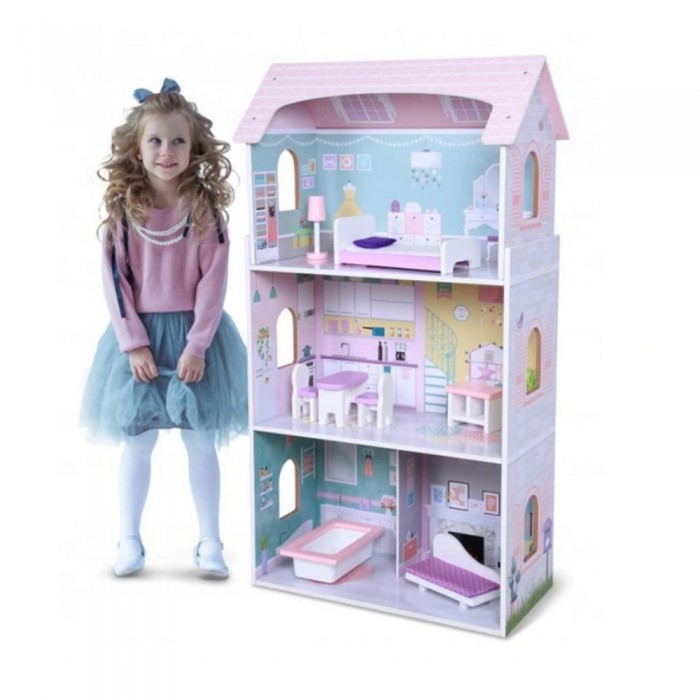 Ξύλινο Κουκλόσπιτο Wooden Doll House Anna