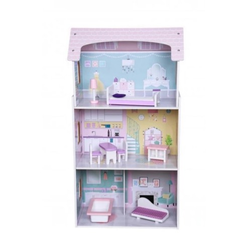 Ξύλινο Κουκλόσπιτο Wooden Doll House Anna