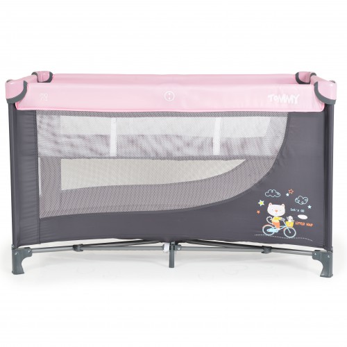 Folding Cot Tommy Pink