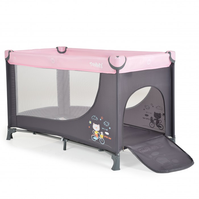 Folding Cot Tommy Pink