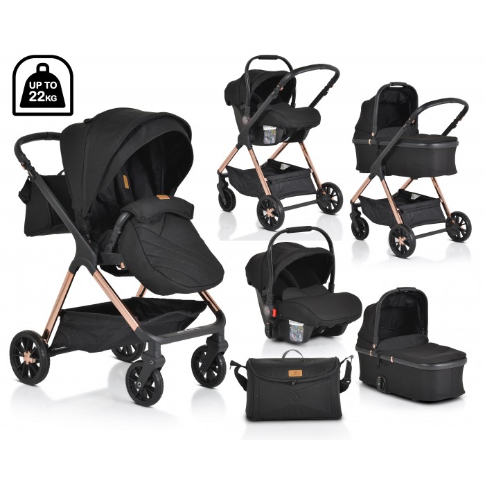 Baby Stroller Empire 3 in 1 Black