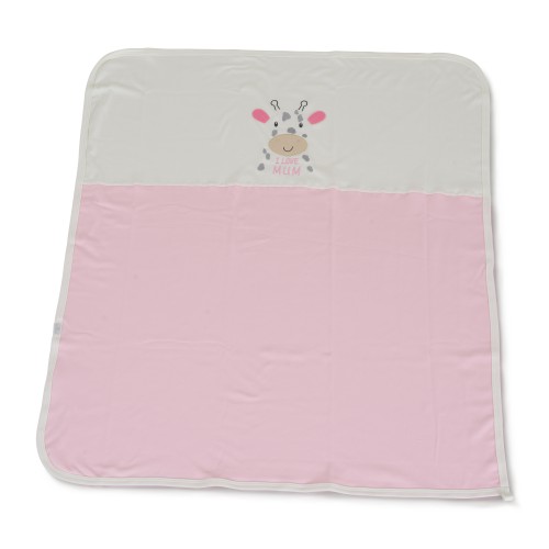 Κουβέρτα 90x100cm Mum`s Giraffe Pink 7689