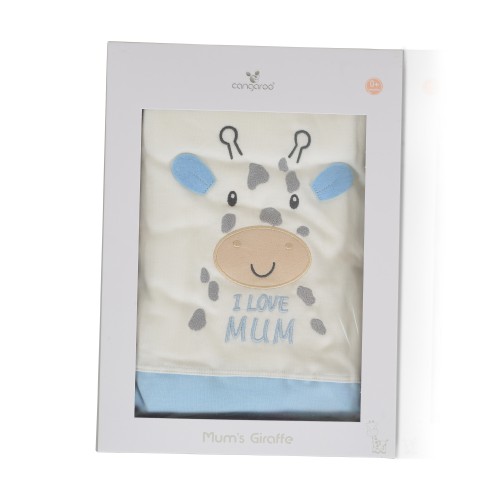 Baby Blanket 90x100cm Mum`s Giraffe Blue 7689