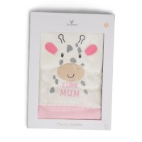 Κουβέρτα 90x100cm Mum`s Giraffe Pink 7689