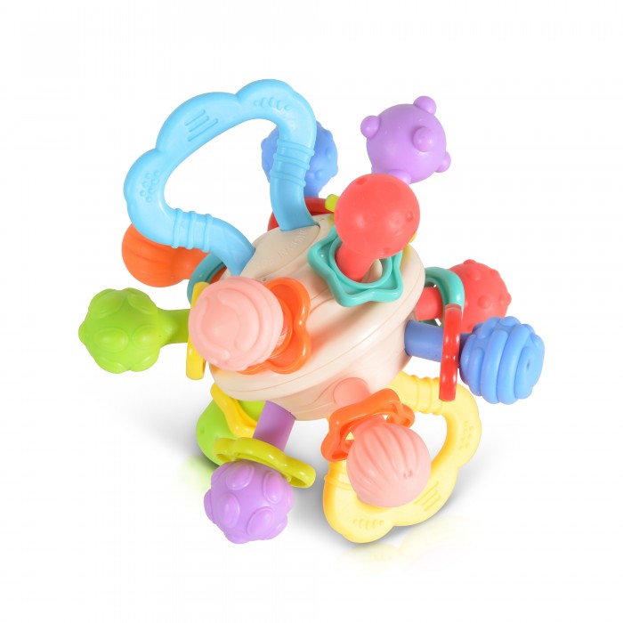 Κουδουνίστρα Μασητικό Baby Rattle Ball HE0194