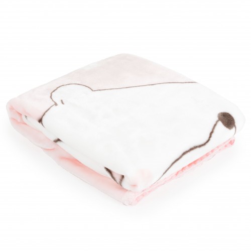 Baby Blanket 80x110cm Softy Sweet Hugs Pink