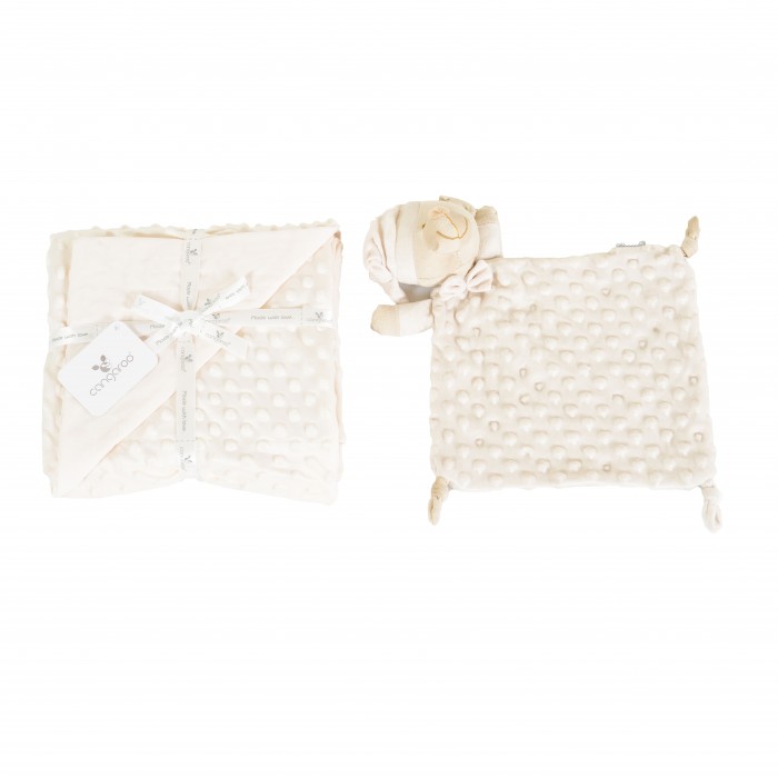 Blanket With Toy 75x100cm Bennie Beige