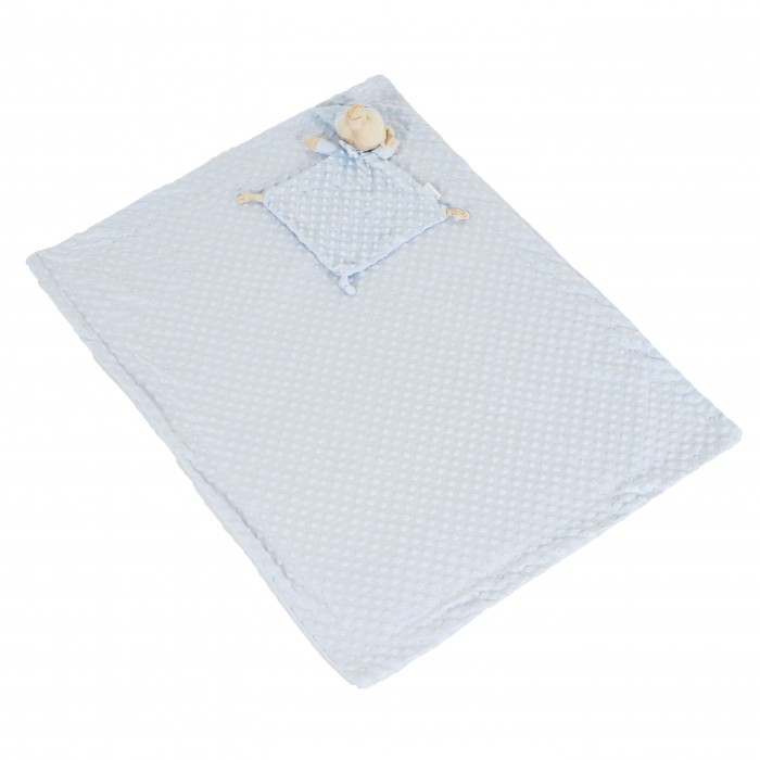 Blanket With Toy 75x100cm Bennie Blue