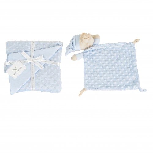 Blanket With Toy 75x100cm Bennie Blue