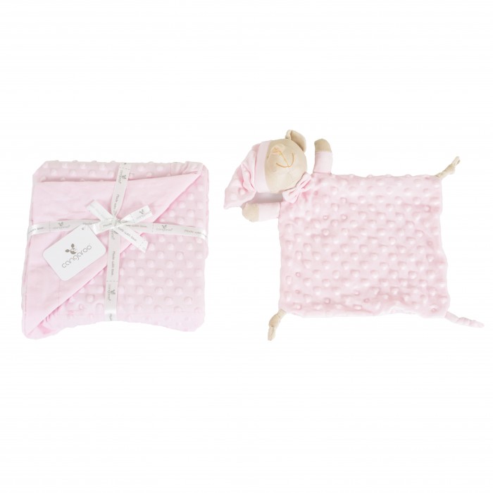 Blanket With Toy 75x100cm Bennie Pink