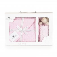 Blanket With Toy 75x100cm Bennie Pink