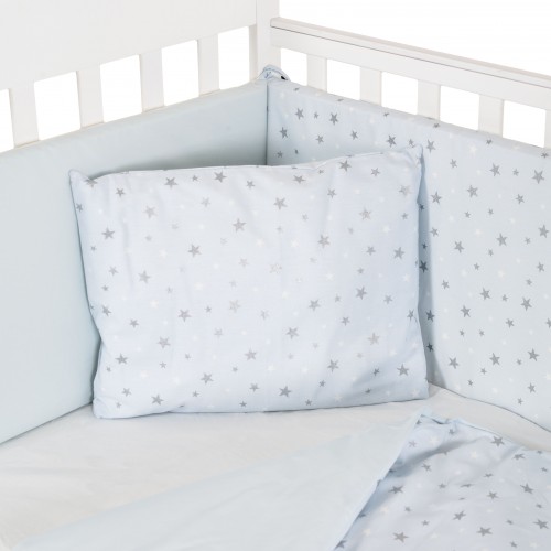 Baby Bedding Set 6Pcs 60x120cm Nook Blue Stars