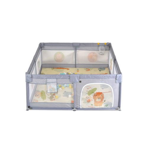 Πάρκο Με Αξεσουάρ 120x120cm Game Zone Grey