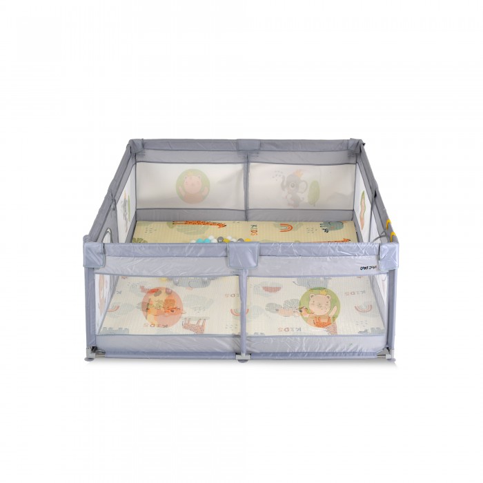 Πάρκο Με Αξεσουάρ 120x120cm Game Zone Grey