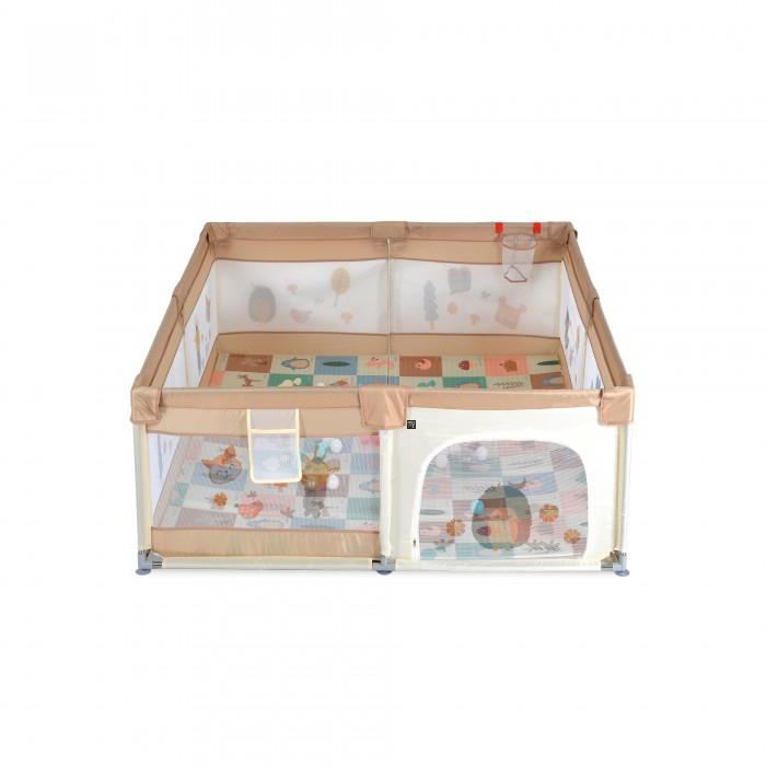 Πάρκο Με Αξεσουάρ 120x120cm Game Zone Beige