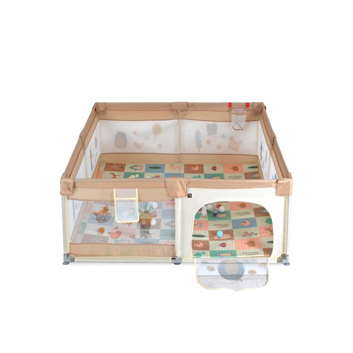 Πάρκο Με Αξεσουάρ 120x120cm Game Zone Beige