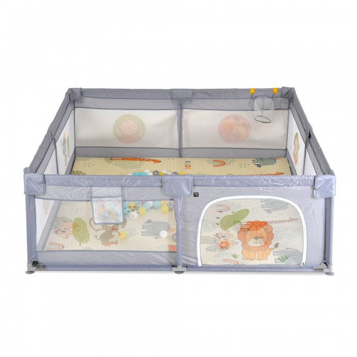 Πάρκο Με Αξεσουάρ 150x200cm Game Zone Grey