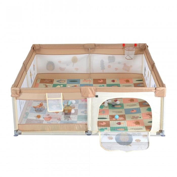 Πάρκο Με Αξεσουάρ 180x200cm Game Zone Beige