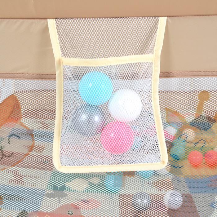 Πάρκο Με Αξεσουάρ 180x200cm Game Zone Beige