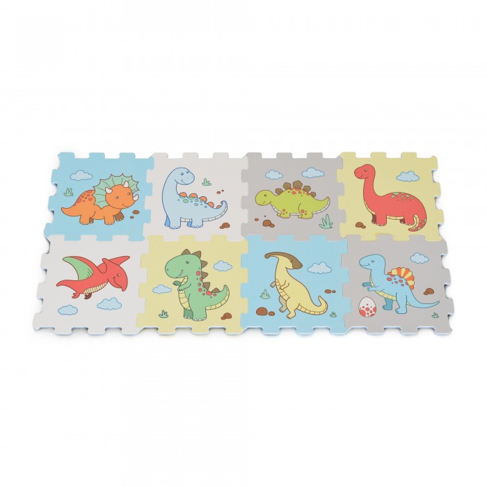 8Pcs HTF Puzzle Mat Dinosaur 3401