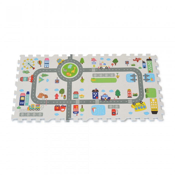 8 Pcs HTF Puzzle Mat Road Track 3406