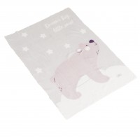 Baby Blanket 75x100cm Dreamy Bear Grey