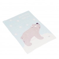 Baby Blanket 75x100cm Dreamy Bear Blue