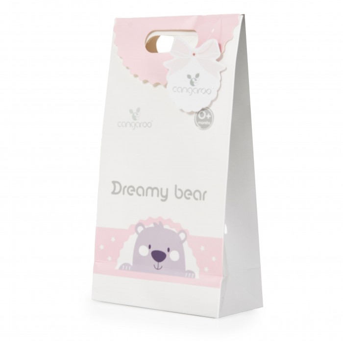 Baby Blanket 75x100cm Dreamy Bear Pink