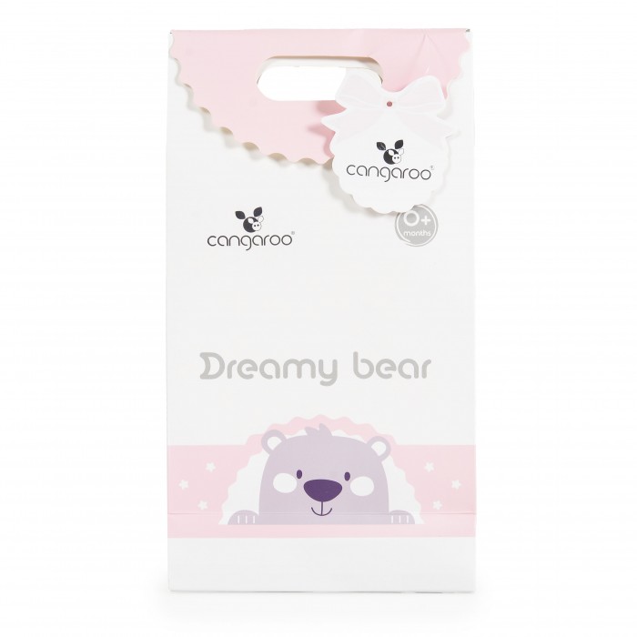 Baby Blanket 75x100cm Dreamy Bear Pink
