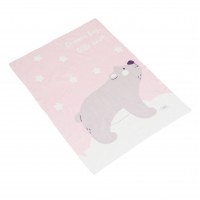 Baby Blanket 75x100cm Dreamy Bear Pink