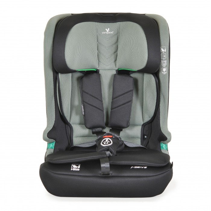 Car Seat iDrive Twill Green Isofix 76-150cm